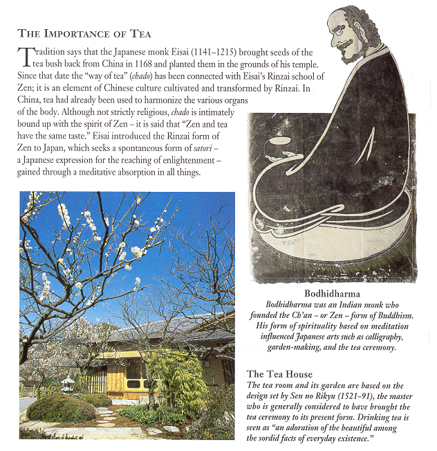 Japanese Monk Eisai brings Tea seeds from China in 1168